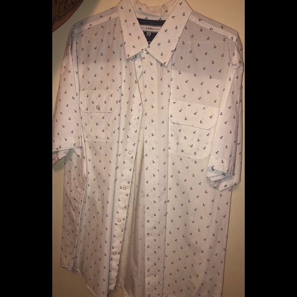 Men’s PD&Co Anchor Button Down Shirt - Picture 2 of 8